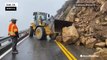 Boulders cleared from roadway in California