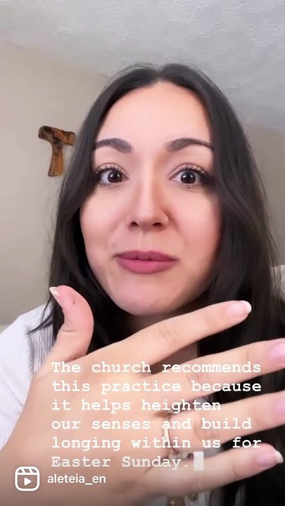 Why do Catholics cover their crucifixes and sta...