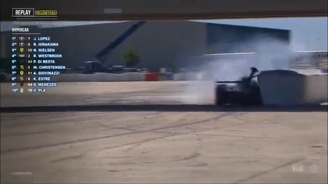 WEC 2023 1000 Km Sebring FP3 Lopez Crash Nielsen Spin