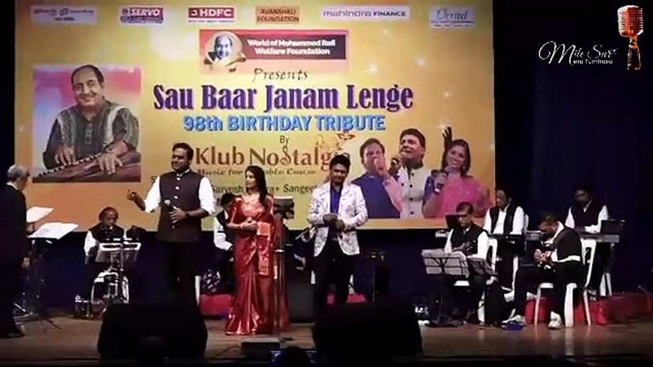 Sau Baar Janam Lenge | Rafi Ki Yaden | Prassan Rao , Sarvesh mishra and Sangeeta Melekar Live Cover Performing Evergreen Song ❤❤ Shemaroo Entertainment Ltd. Saregama Mile Sur Mera Tumhara/मिले सुर मेरा तुम्हारा