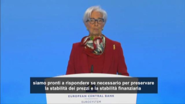 Lagarde: Bce pronta ad agire per preservare stabilità eurozona