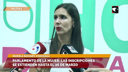 Parlamento de la mujer: Las inscripciones se extienden hasta el 26 de Marzo