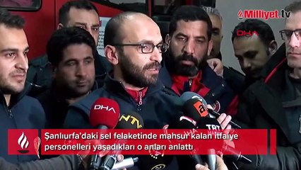 Kurtulan itfaiyeciler o anları anlattı: Can simidini yüzme bilmeyen arkadaşına verdi