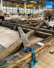 Sur le chantier de la charpente de Notre-Dame de Paris_à Val de Briey