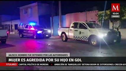Policía de Guadalajara rescata a mujer agredida por su hijo