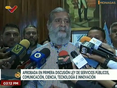 Monagas | Aprobación de Ley de Servicios Públicos permitirá la innovación y desarrollo tecnológicos