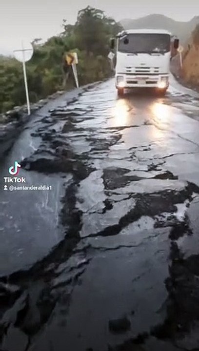 Este es el estado de la nueva vía en las Rosas en el Cauca inaugurada por Petro hace solo 4 días