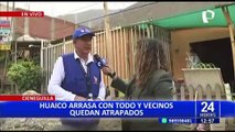 Vecinos de Cieneguilla realizan trabajos de limpieza tras estragos por huayco