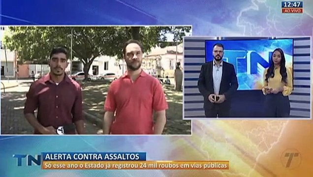 Alerta contra os assaltos no Espírito Santo