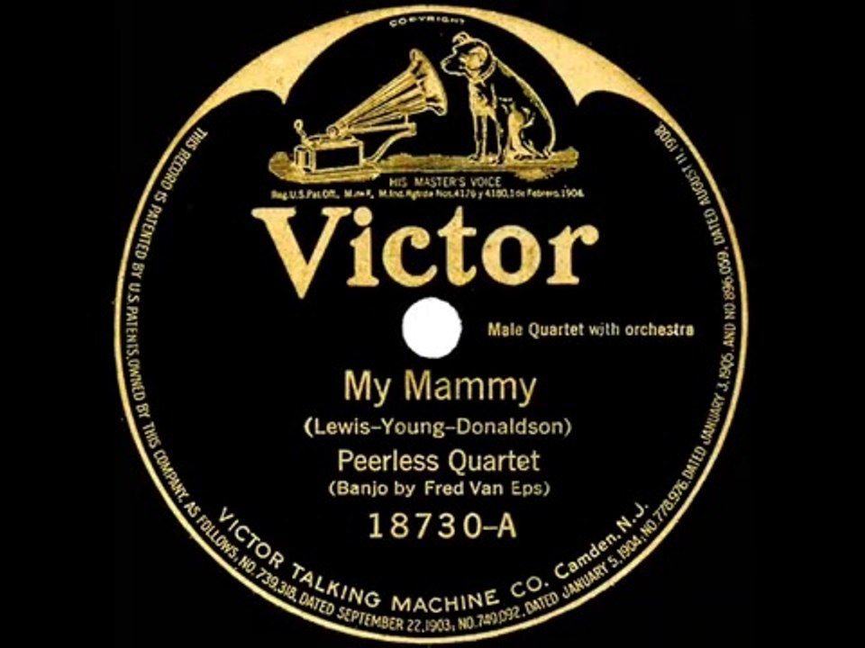 1921 Peerless Quartet - My Mammy