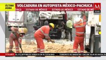 Reportan volcadura en Autopista México-Pachuca, en Tecámac