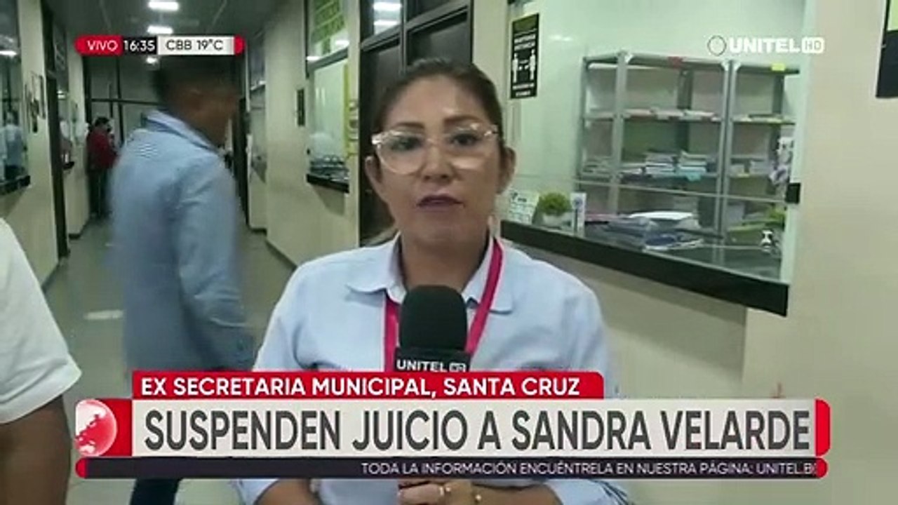 Caso BRT: Suspenden audiencia del juicio abreviado de Sandra Velarde, exsecretaria de la Alcaldía cruceña