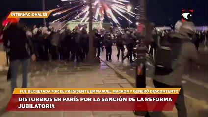 Disturbios en París por la sanción de la reforma jubilatoria