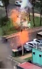 Raio cai em Águas Claras e causa explosão surpreendente; veja vídeo