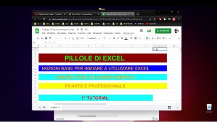 Excel tutorial #1 inserimento dati e formule