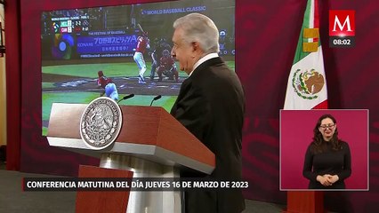 AMLO celebra victoria de México contra Canadá en el Clásico Mundial de Beisbol
