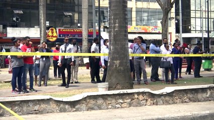 BOMB THREAT SHUTS DOWN EXPRESS HOUSE