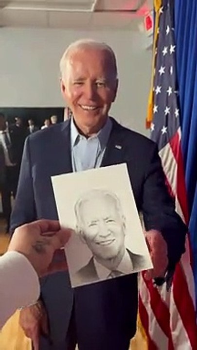 It was an absolute honor and a dream come true to draw President Joe Biden!