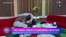 EMOCIÓN PURA. Así fue el encuentro entre Marcos y su papá en la casa de Gran Hermano