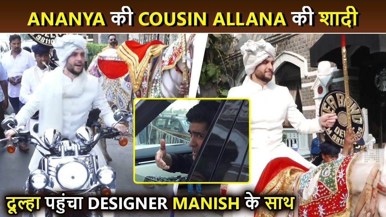 Alanna Panday's Hubby Ivor Mc Cray Dances In Full Energy Arrived With Band Baja And Sitting On Horse