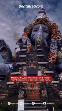MERINDING, seniman Rusia ini berhasil membuat animasi Ganesa seperti nyata.