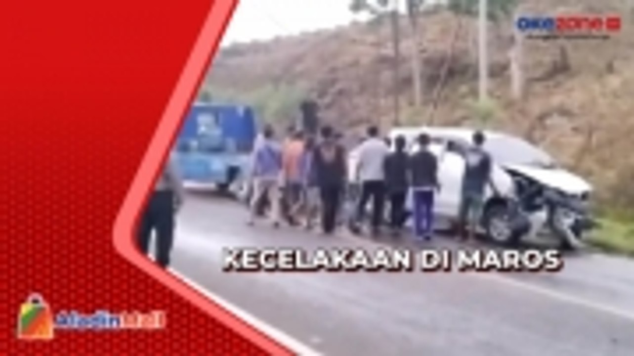 Minibus Terbalik di Maros, 7 Penumpang Dilarikan ke Rumah Sakit