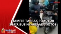 Terobos Lampu Merah dan Hampir Tabrak Pemotor, Sopir Bus Nyaris Adu Jotos di Banyumas