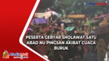 Sepuluh Peserta Gebyar Sholawat Satu Abad NU Pingsan akibat Kedinginan