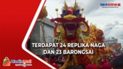 Ribuan Warga Saksikan Karnaval Naga dan Barongsai pada Festival Cap Go Meh