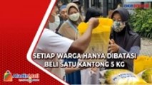 Ratusan Warga Kediri Serbu Beras Murah Kualitas Medium