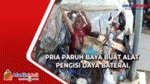 Kreatif, Pria Paruh Baya Buat Alat Pengisi Daya Baterai dengan Barang Bekas