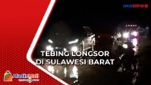 Tebing 50 Meter Longsor, Tutup Jalur Antar Kabupaten di Sulawesi Barat