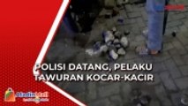 Aksi Tawuran 2 Kelompok Pemuda Dibubarkan Polisi di Medan