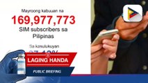 Bilang ng mga nagparehistro ng SIM card, umabot na sa 45.8-M