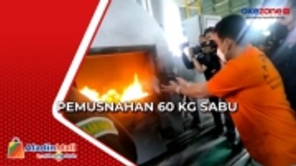 Barang Bukti 60 Kg Sabu Dimusnahkan di Jakarta, Diperkirakan