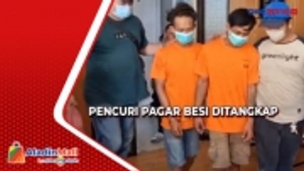 Polisi Tangkap Pencuri Pagar Besi Pembatas Jalan di Koja yang Aksinya Viral