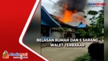 Kebakaran Hanguskan Belasan Rumah dan 5 Sarang Walet