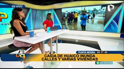 Huaico inunda calles y varias viviendas en Punta Negra