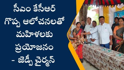 మంథని : మహిళల ఆర్థికాభివృద్ధికి రాష్ట్ర ప్రభుత్వం చేయూత - జెడ్పీ చైర్మన్