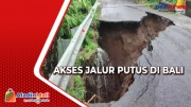 Jalan Amblas, Akses Jalur Lima Desa di Bali Putus
