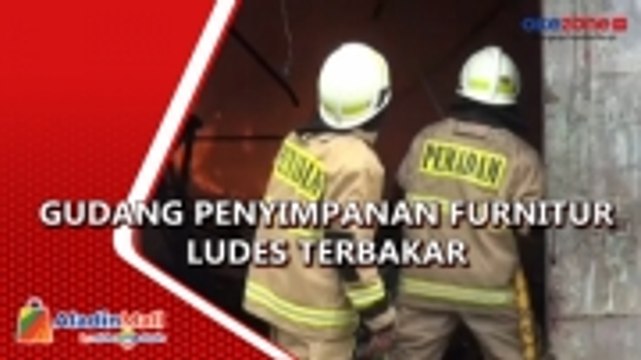 Sempat Terjadi Ledakan, Gudang Penyimpanan Furnitur Ludes Terbakar di Cengkareng
