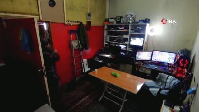 Tamir yaptığı sırada telefon patladı, dükkandan nasıl kaçacağını şaşırdı...O anlar kamerada