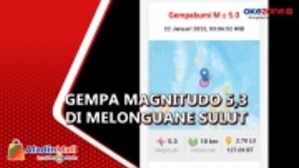 Gempa Magnitudo 5,3 Guncang Melonguane Sulut
