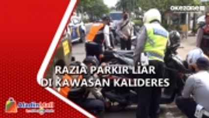 Download Video: Razia Parkir Liar di Kalideres, Ratusan Motor Disanksi Cabut Pentil