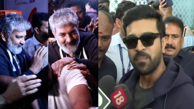 RRR Oscar వీరులకి Airport వద్ద ఘనస్వాగతం Ram Charan ఢిల్లీ లో..
