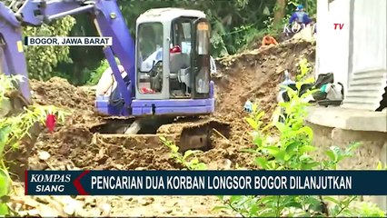 Download Video: Tim SAR Gabungan Kembali Lanjutkan Pencarian 2 Korban Tanah Longsor di Kota Bogor