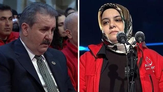 BBP lideri Destici'nin zor anları! Kürsüdeki kadının anlattıkları karşısında gözyaşlarını tutamadı