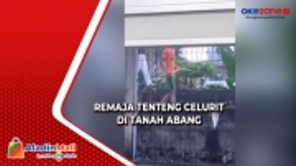 Viral, Aksi Remaja Tenteng Celurit Terekam Video di Tanah Abang