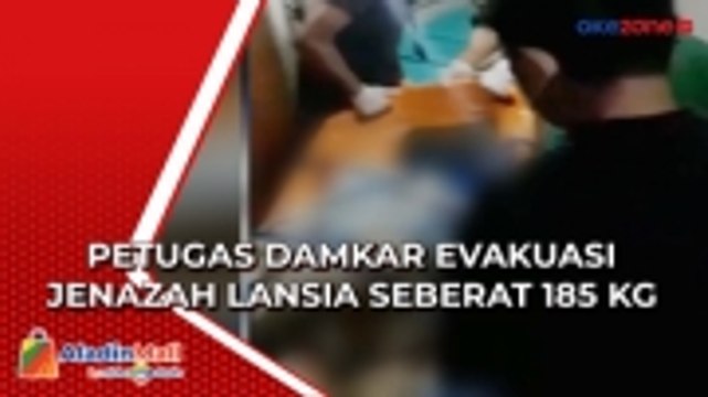 Petugas Damkar Evakuasi Jenazah Lansia Seberat 185 Kg di Cakung