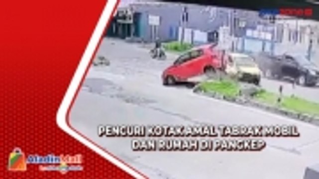 Tepergok Curi Kotak Amal, Pelaku Kabur Tabrak Mobil dan Rumah di Pangkep